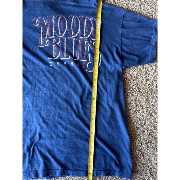 VTG Moody Blues ‘Summer Nights ‘84 USA Made Single Stitched XL Screen Stars Blue - Picture 6 of 6
